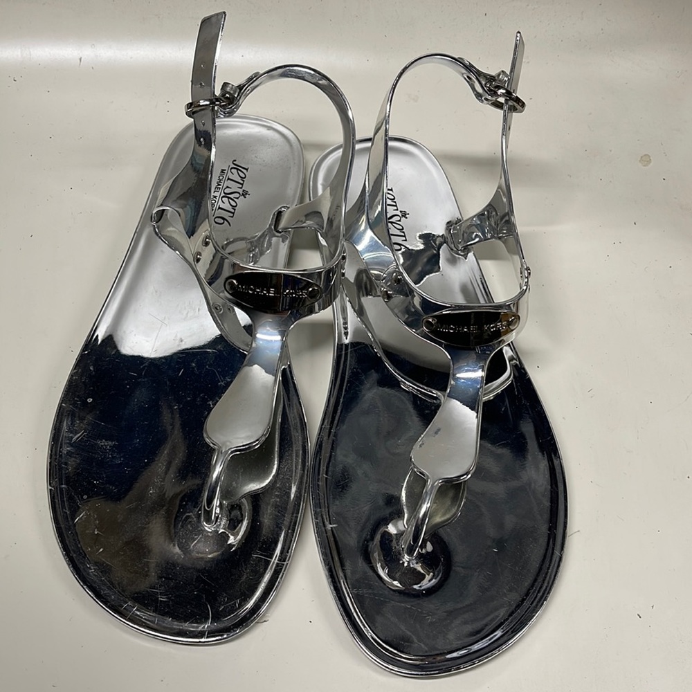 Michael Kor Logo Plaque PVC Sandal